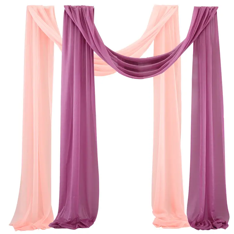 Wedding Arch Decoration 2 Pieces Outdoor Wedding Background Fabric