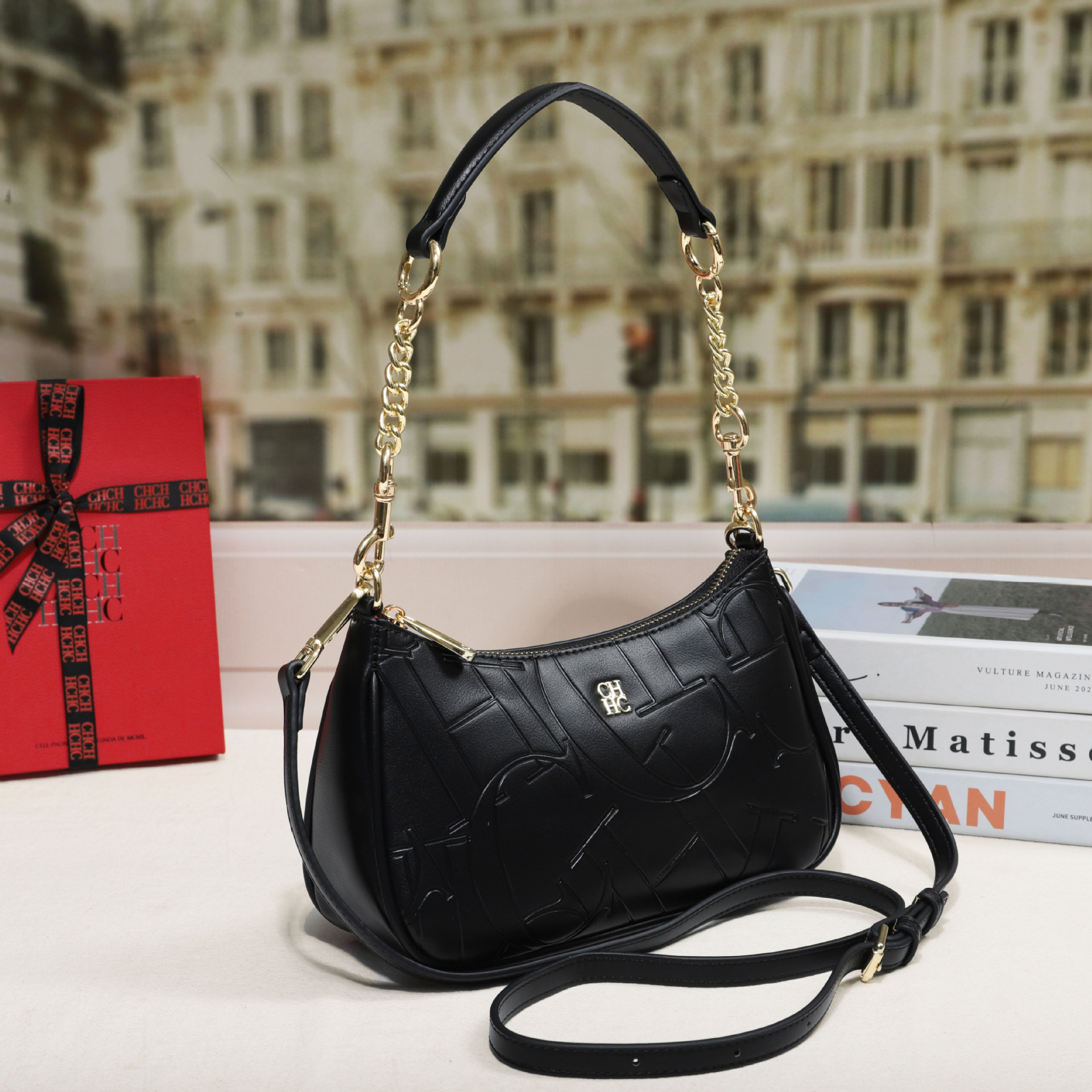 Embossed Letter Underarm Shoulder Crossbody Fashionable Trendy Womens Bag For Stylish Outfits