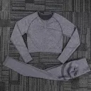 Dark Gray Long Sleeve Trousers