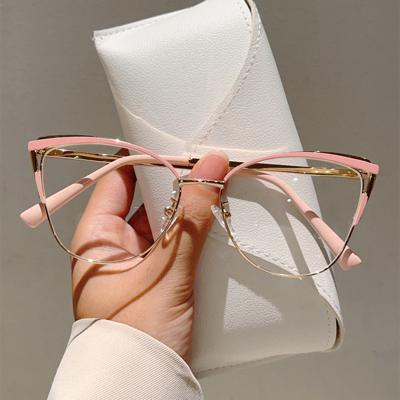 High-end Blue-light-blocking Glasses With A Metal Frame