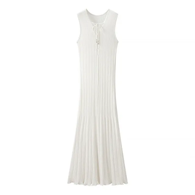 Trade Cross border Sleeveless Deep V Lace up Sexy Slim Vest Dress - Shop at LoveMi