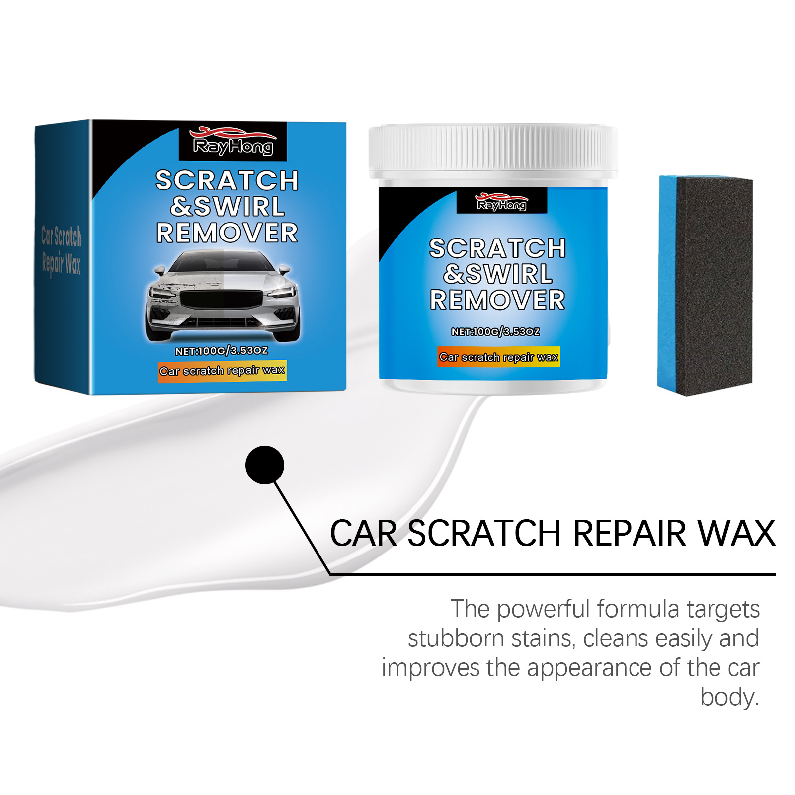 Title 10, Rayhong Car Scratch Recovery Cream Car Paint Sc...