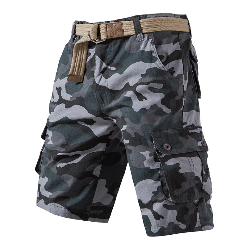 Blue Camouflage Shorts