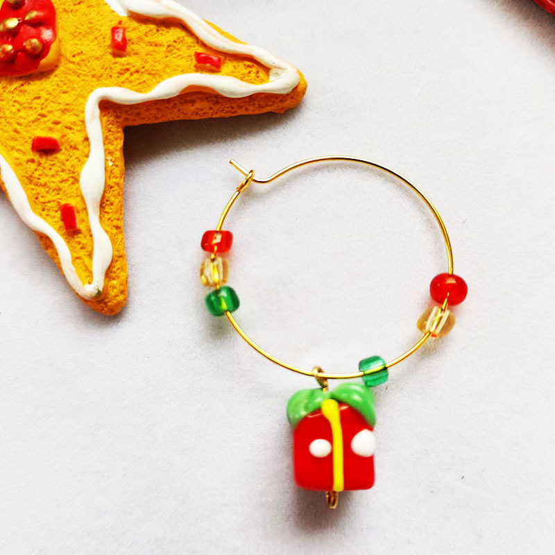 Alloy Christmas Series Wine Glass Pendant