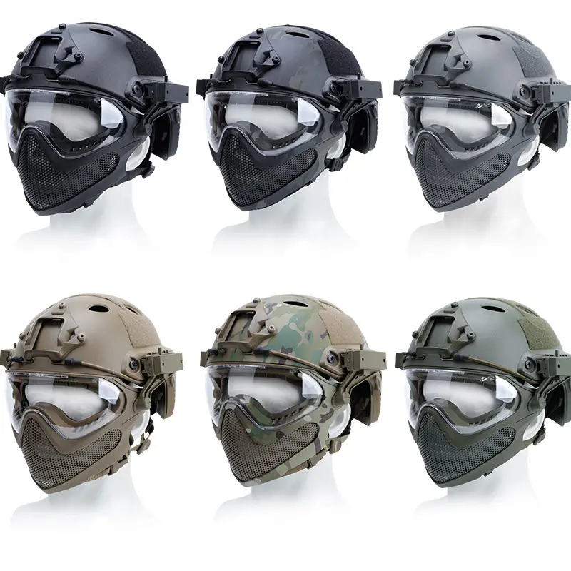 Simple Loading And Unloading Mask Integrated Helmet