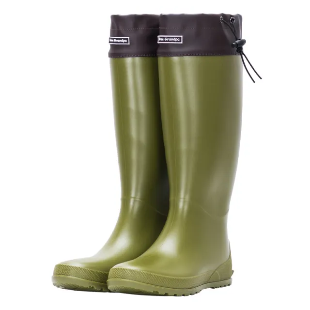 Stocking Slim Fit High top Casual Rain Boots Green - Shop at LoveMi