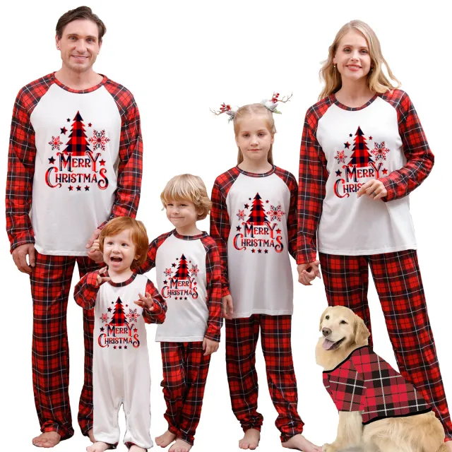 Christmas Parent child Pajamas Suit Printed Homewear Jjf111889Color Mother 2Xl - Shop at LoveMi