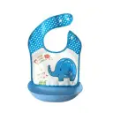 Detachable No-wash Waterproof Silicone-like Bib For Kids view 10