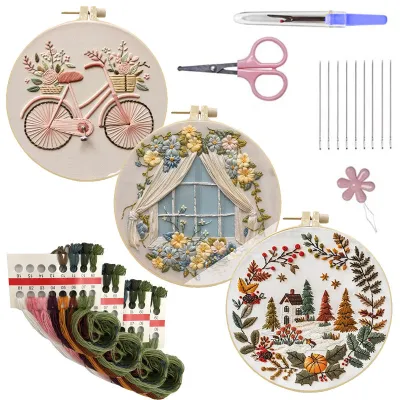 Embroidery Handmade Fabric Needlework