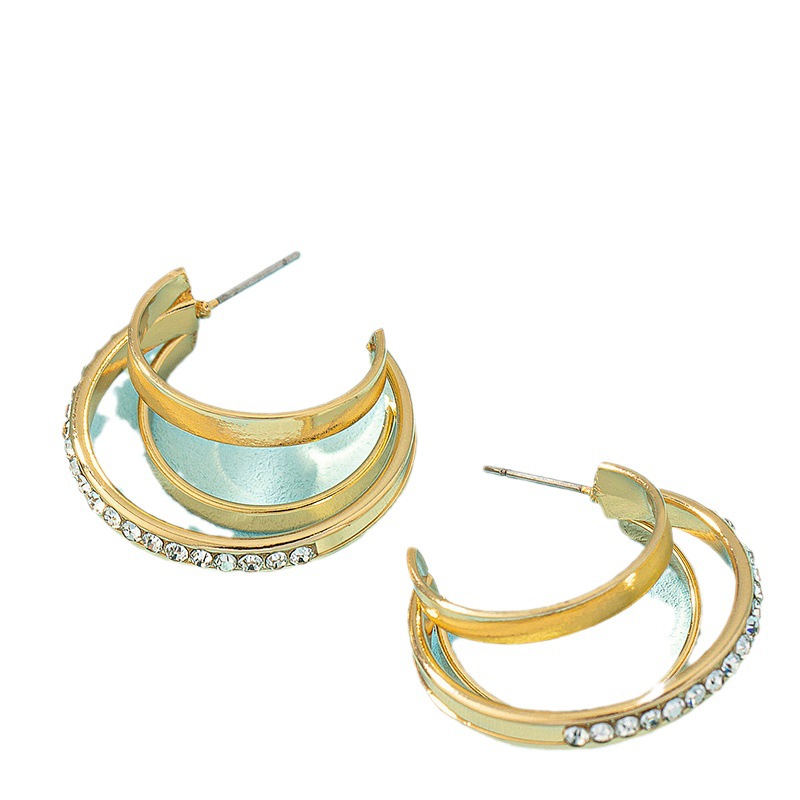 Retro Metal French-style Earrings For Women