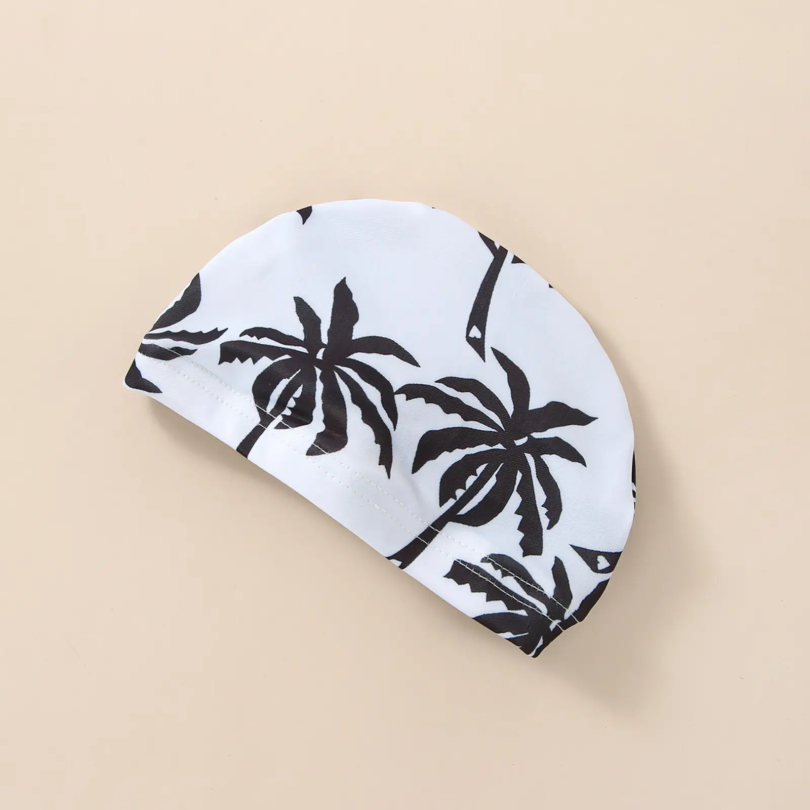 Boys' Cotton One-piece Swimsuit Cartoon Coconut Tree Printed Tape Hat
