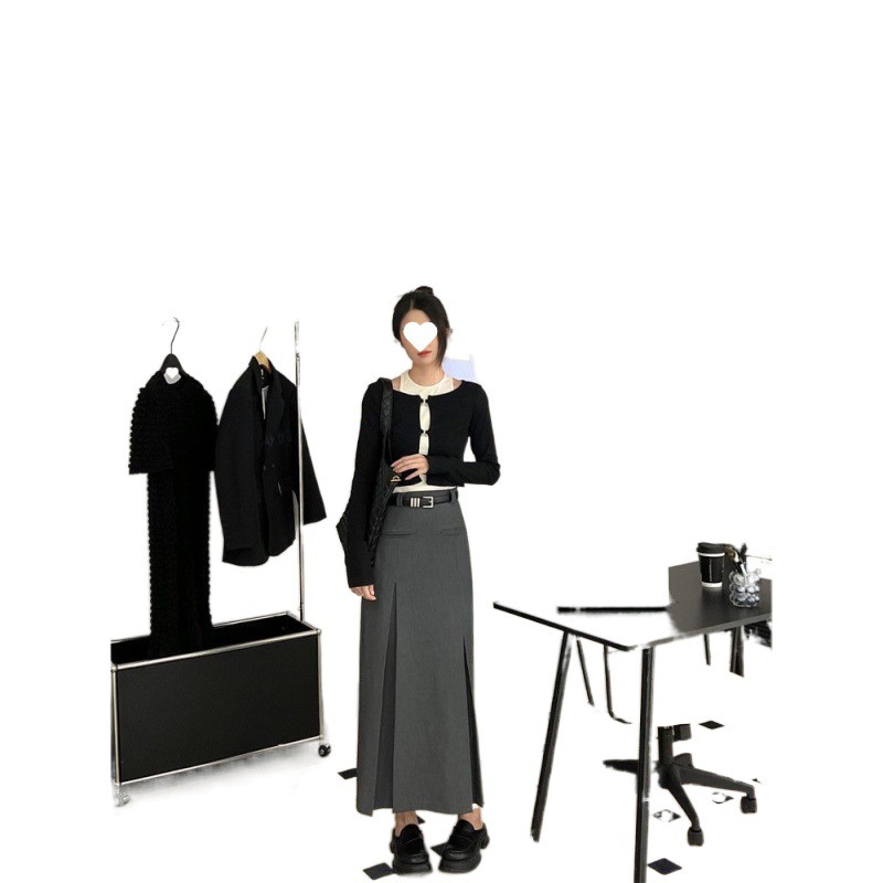 Women's Belt Skirt With High Waist