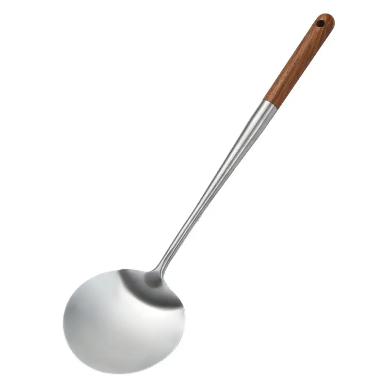 Long Handle Stainless Steel Kitchen Spatula for Cooking and Frying