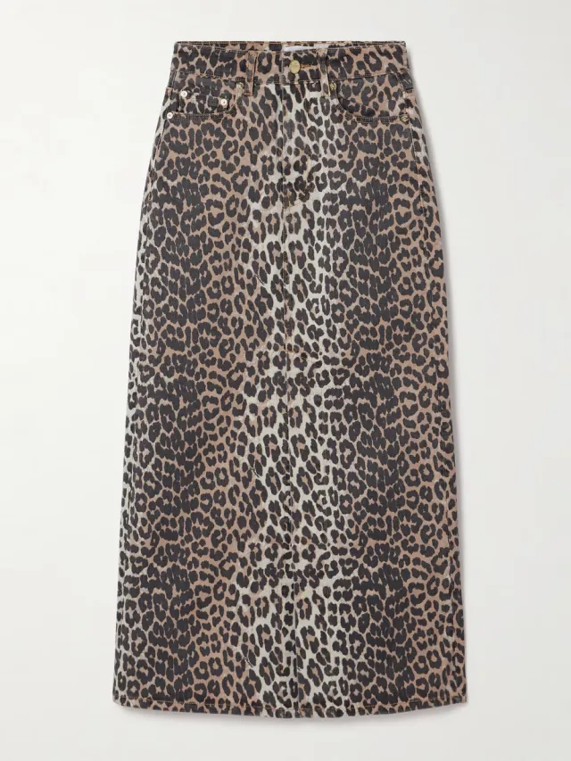 Women's Leopard Print Straight Ankle length Skirt Leopard Print - Shop at LoveMi