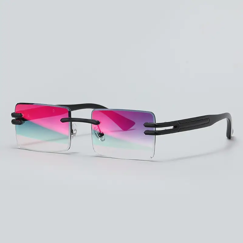 Frameless Metal Mens Sunglasses European And American Style