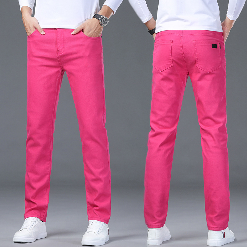 Trendy Solid-color Loose-fitting Straight-leg Casual Pants