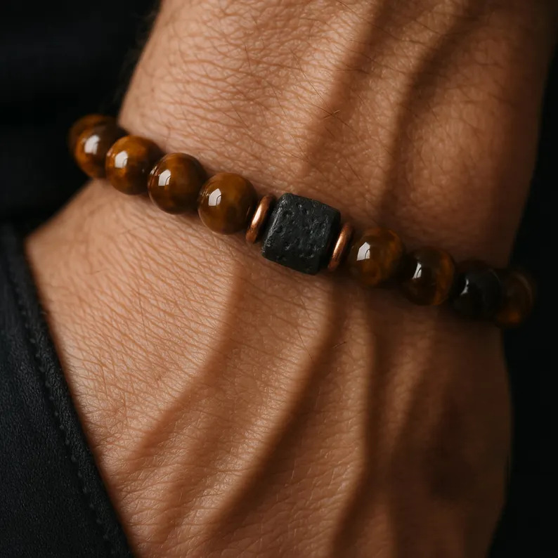 Obsidian Natural Fashionable Trendy Yoga Bracelet