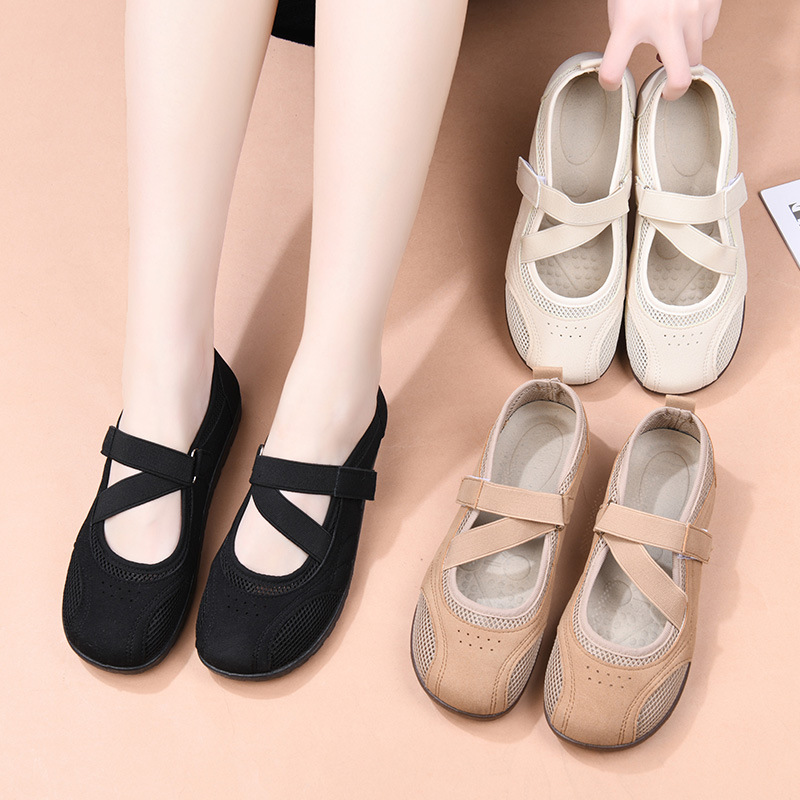 Womens Breathable Hollowed-out Mesh Casual Sneakers