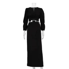 Women's Short Top Niche Temperament Slimming Dress Two-piece Suit - Black - View 1