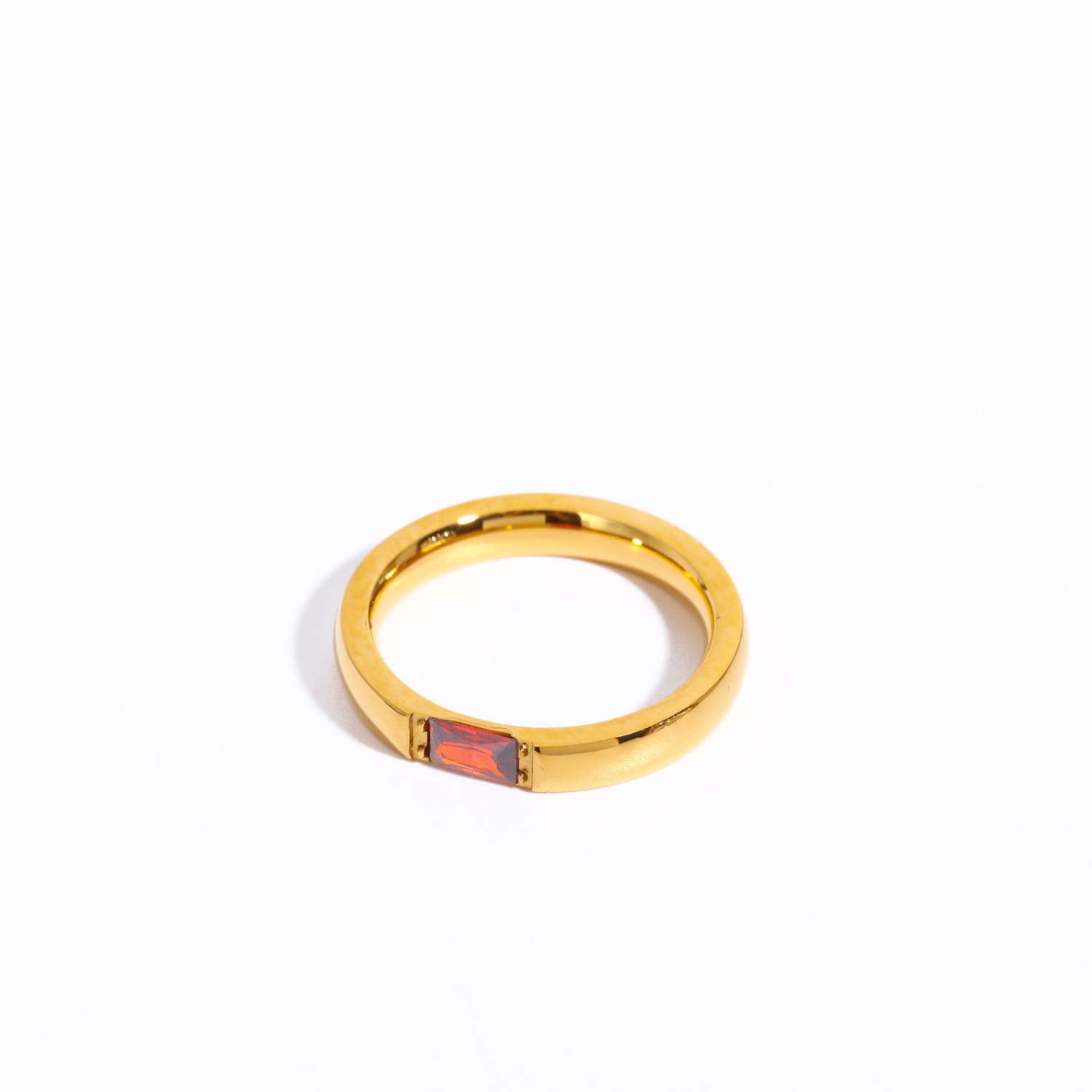 December Color Zircon Ring 18K Gold Plating
