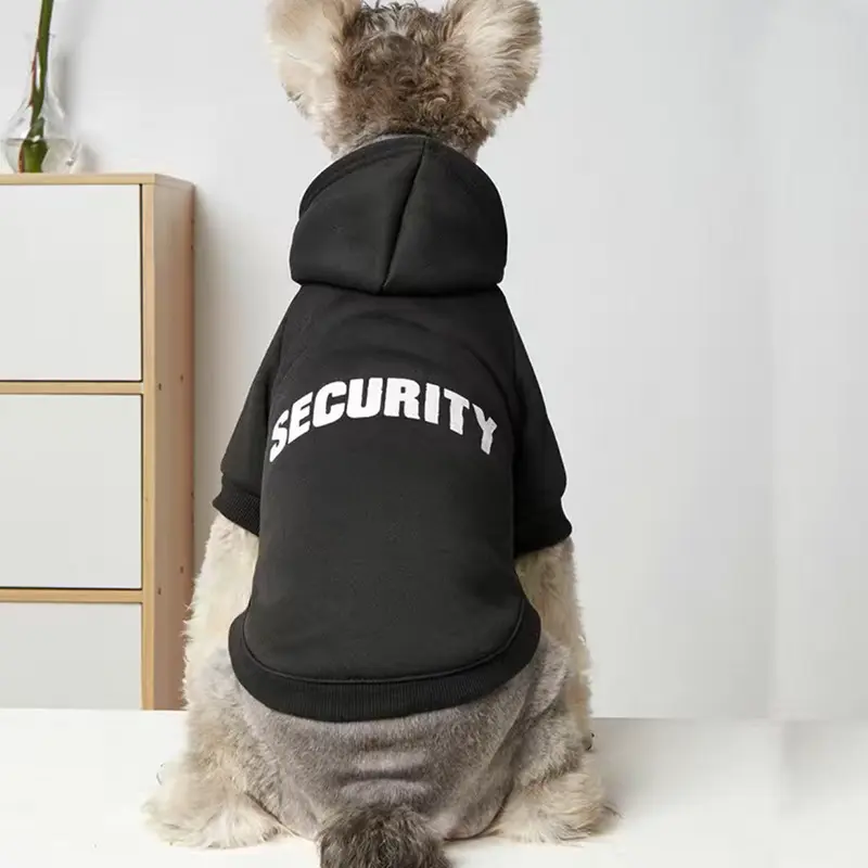 Solid Color Simple Warm Printed Pet Clothes
