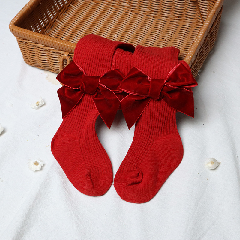 Red Flannel Knot Bow