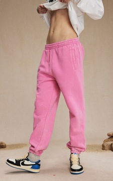 High Street American Retro Washed Distressed Batik Fleece Ankle-tied Casual Sweatpants Male