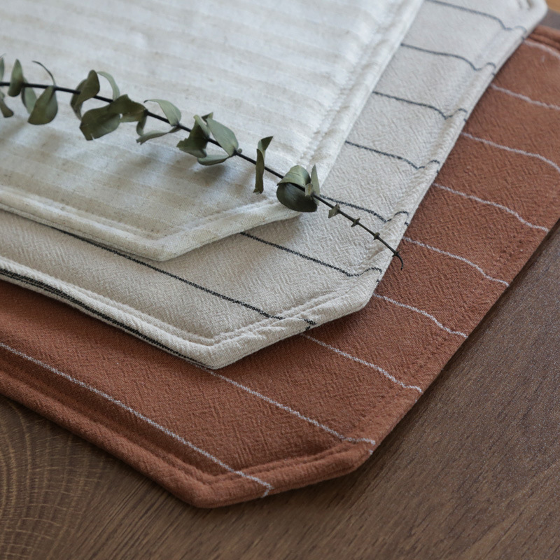 Insulated Heat-Resistant Cotton And Linen Placemat