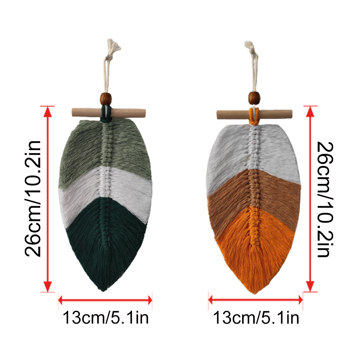 Title 5, Bohemian G159 Woven Leaf Ornaments Wall-mounted...