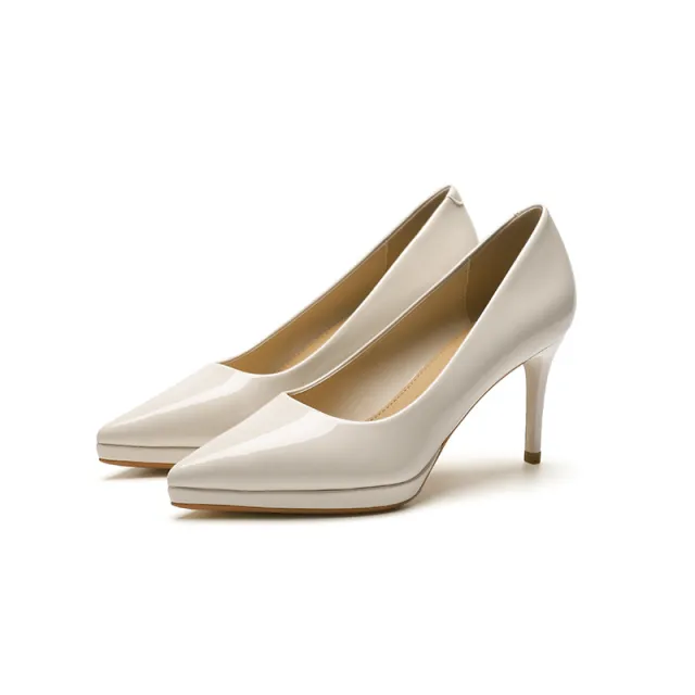 Pointed Stiletto Heel Low cut High Heels Beige - Shop at LoveMi