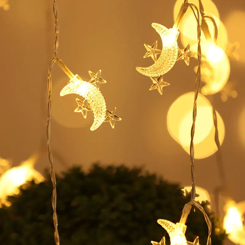 Cute Star Moon Decorative String Lights