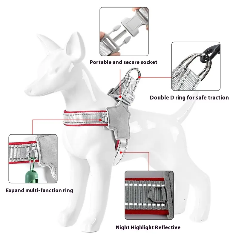 Dog Breast Strap Hand Holding Rope Vest-style