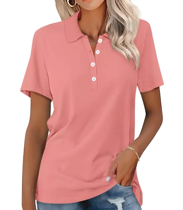 Women's Short sleeved Slim fit Casual Fashion Top Color 4 3Xl - Shop at LoveMi