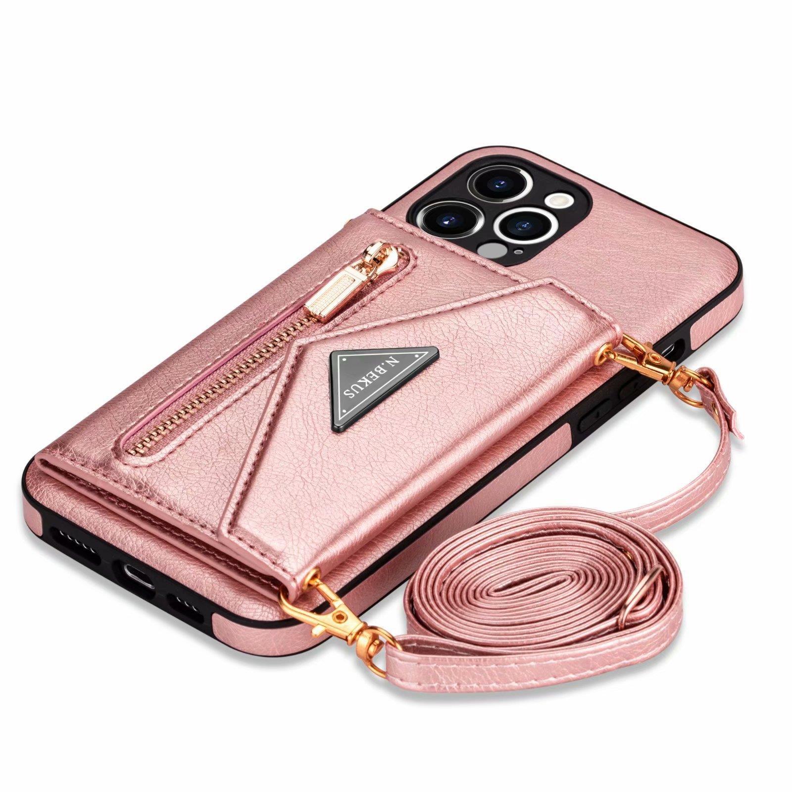 Foldable phone case with anti-drop strap
