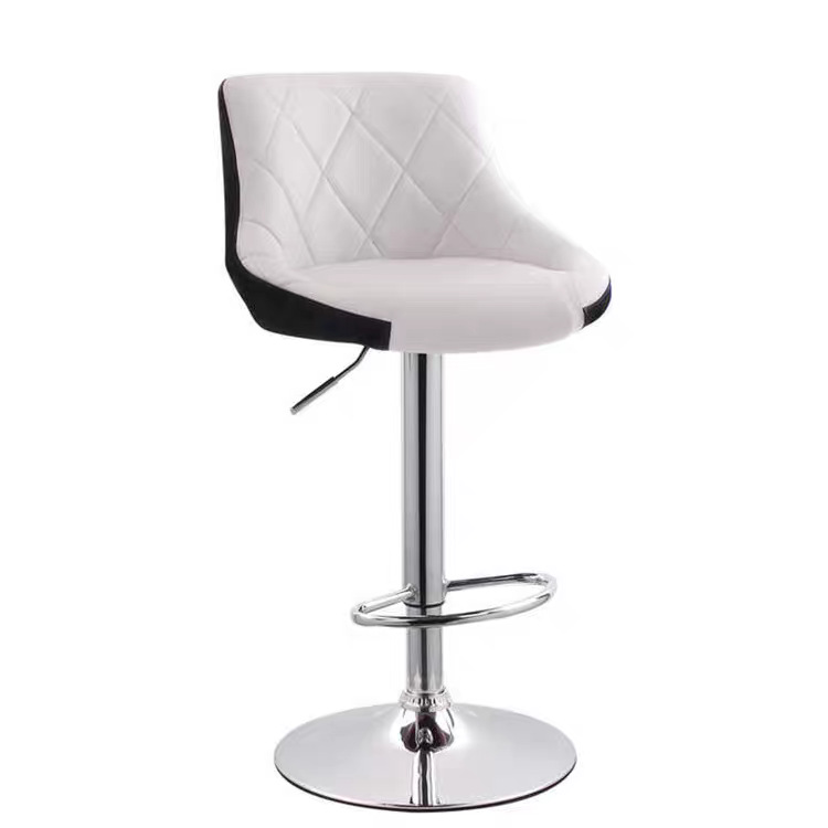 Modern Minimalist Bar Stool High-leg Stool Home Backrest Wine
