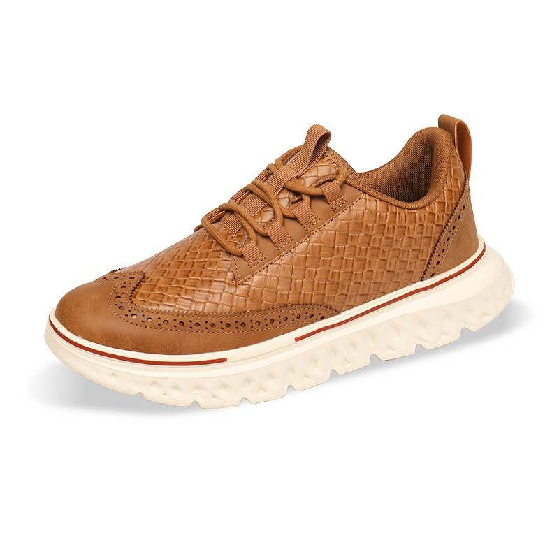 Versatile Men's Athletic Sneakers Woven Design — product photo 10