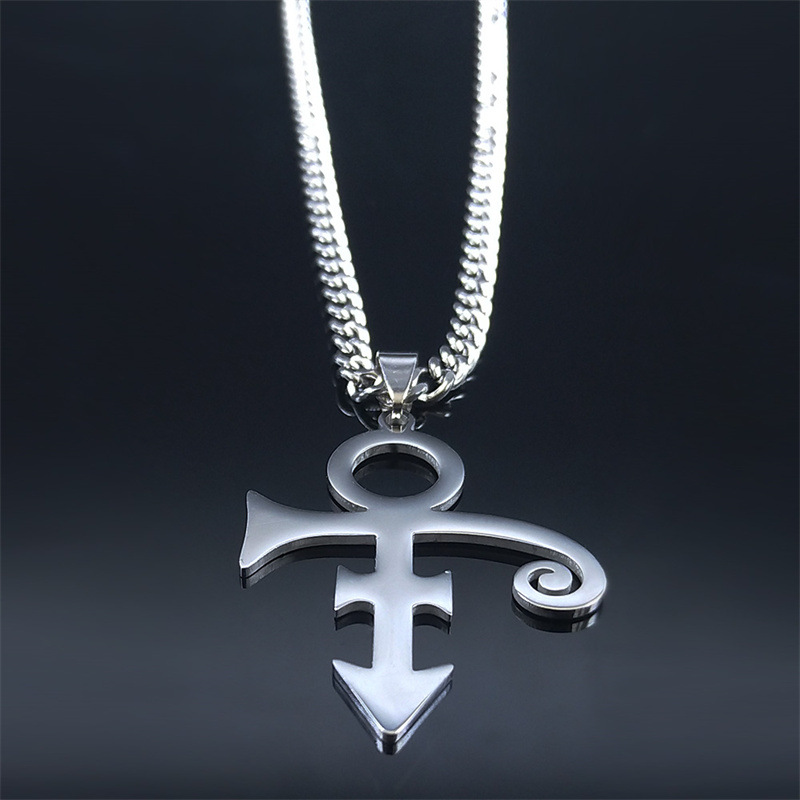 Stainless Steel RIP Memorial Symbol Love Sign Steampunk Necklace