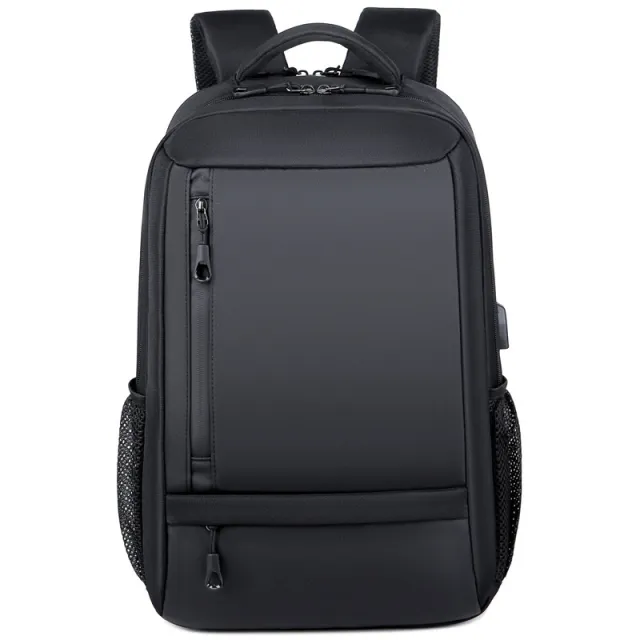 Men's Multi functional Computer Backpack Simple Waterproof Black - Shop at LoveMi