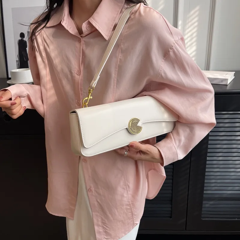 Women's Design Messenger Bag Shoulder - Cream