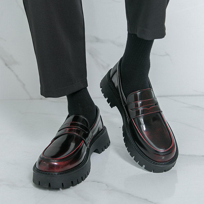 Plus-size European And American British-style Business Polished Leather Shoes