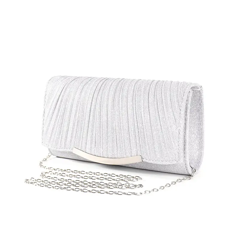 Ladies Dinner Bag Solid Color Flap Chain