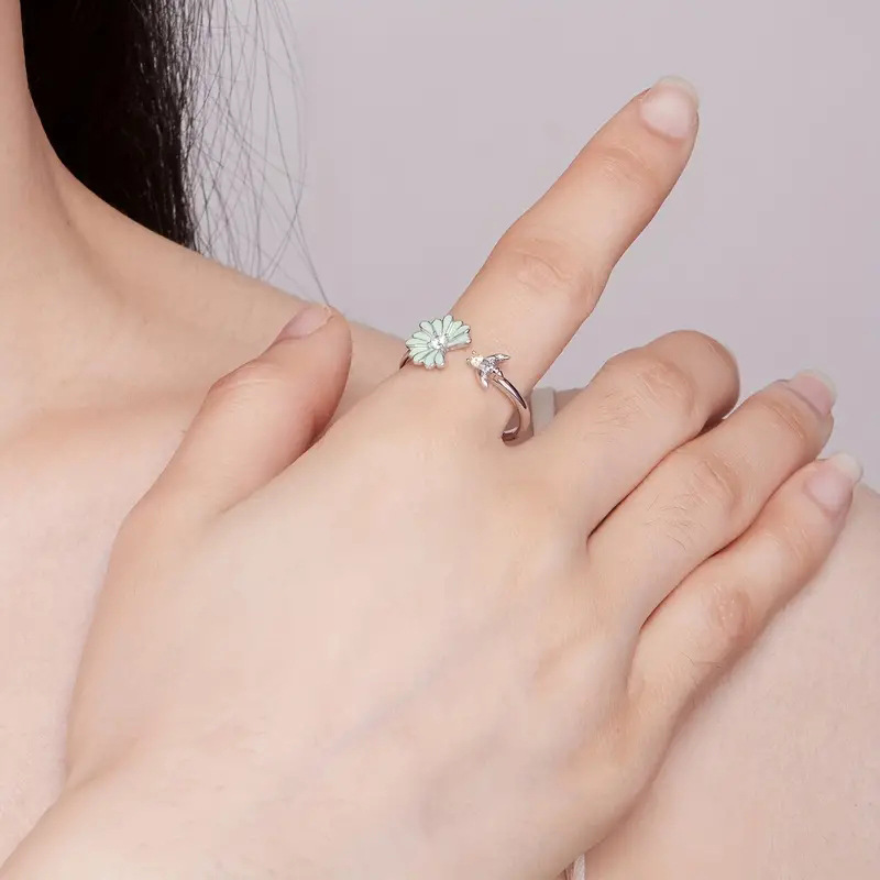 European And American Oil-drip Rings For Women