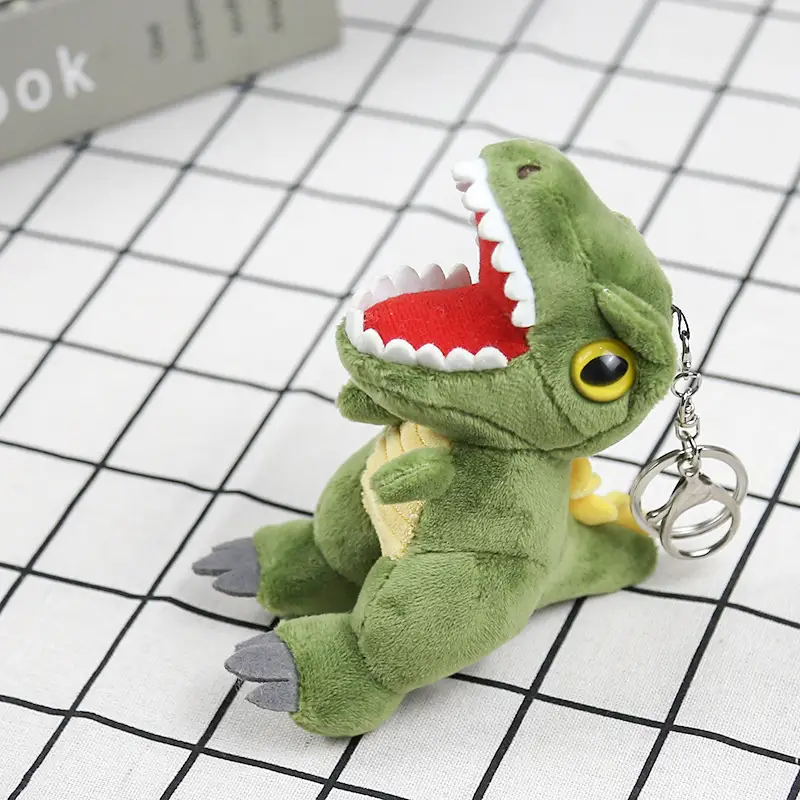Four-inch Tyrannosaurus Keychain Little Doll Dinosaur Pendant Bag Plush Toy