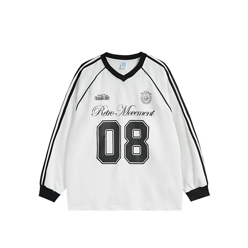 Long Sleeve T-shirt Street American Jersey Top Men