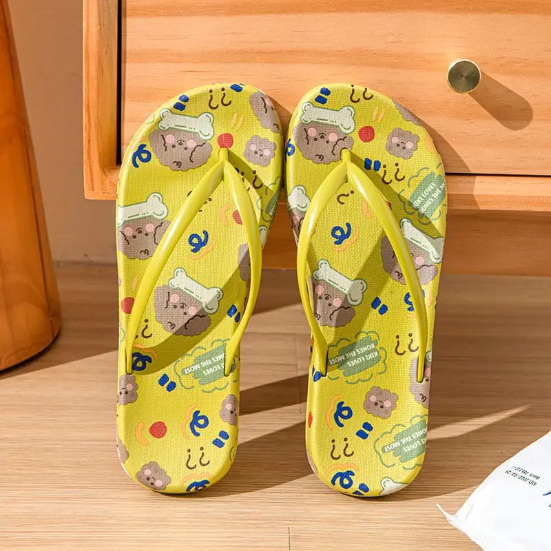 Cartoon Flip-flops Women's Summer Outdoor Casual Soft Bottom