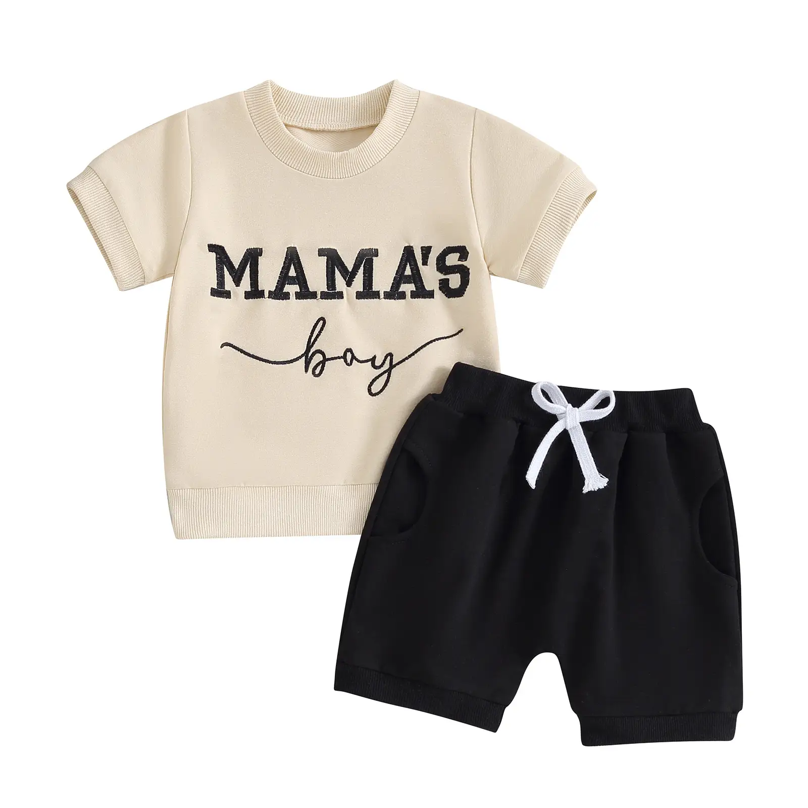 Infant And Toddler Short-sleeve Two-piece Set