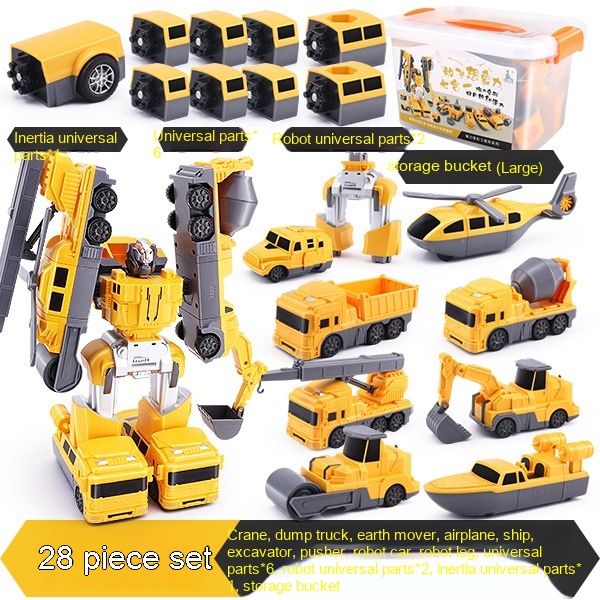 Yellow 28 Pieces Deformable