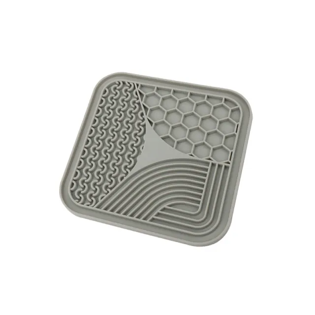Anti choke Slow Feeding Bowl Dog Licking Pad Pet Supplies Gray Small Size - Shop at LoveMi