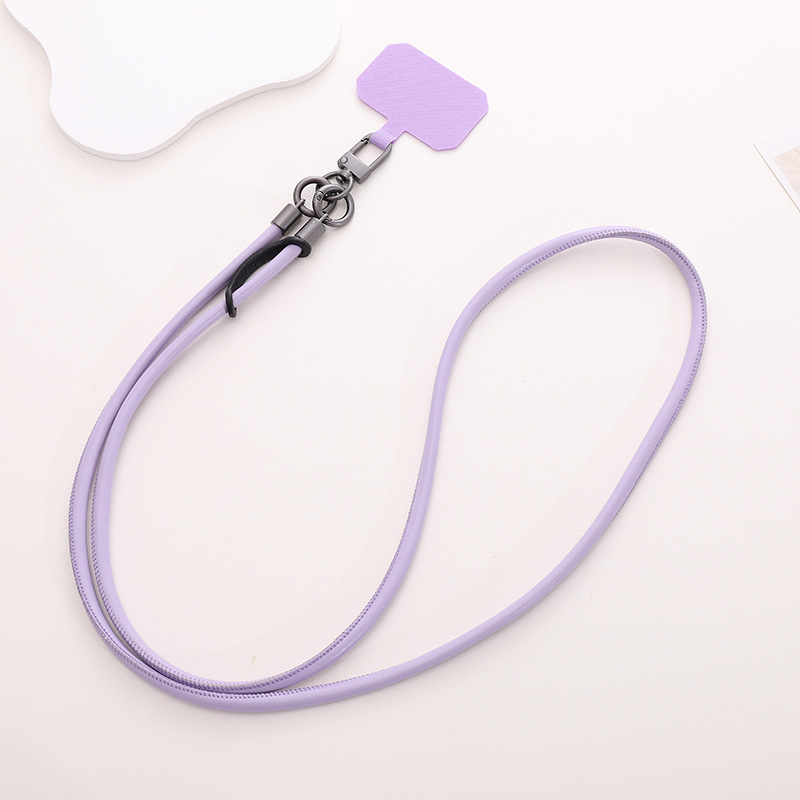 Leather Mobile Phone Lanyard Anti-lost Crossbody Back Halter Strong Durable Strap Rope