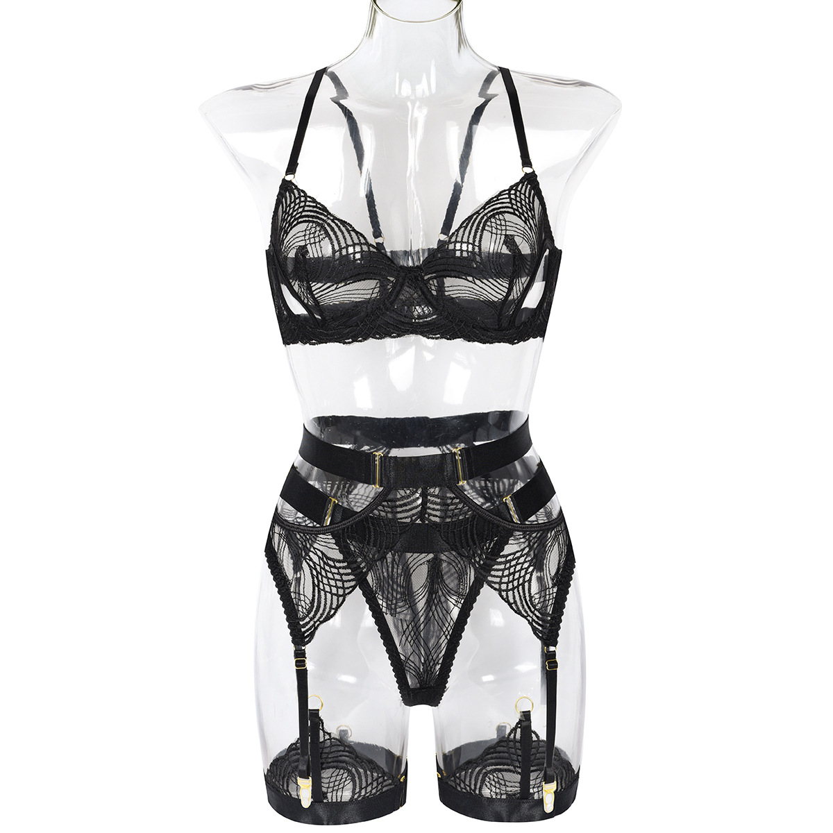 Title 9, European And American 5-piece Set Of Sexy Lace ...